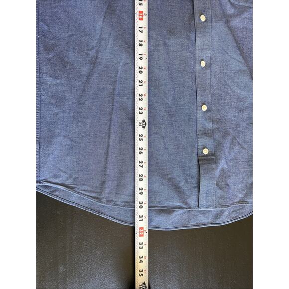 Charles Tyrwhitt Shirt Mens Large Blue Weekend Classic Fit Button Down Preppy - Picture 8 of 9